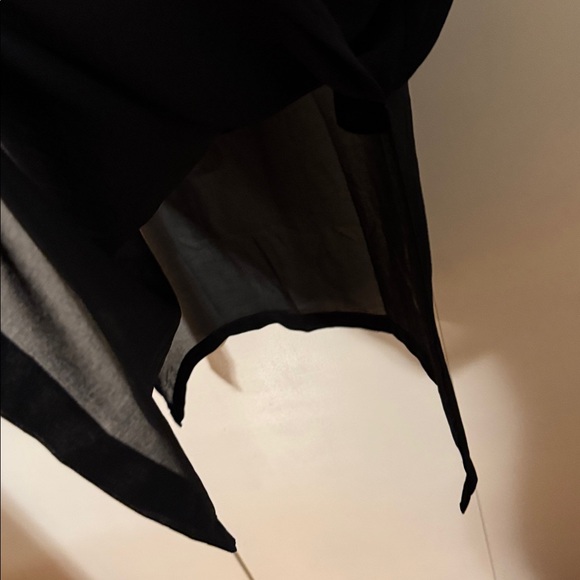 Zara Black Long Sleeve long Crew dress with side vents - size XL - 2 pieces - Picture 4 of 8